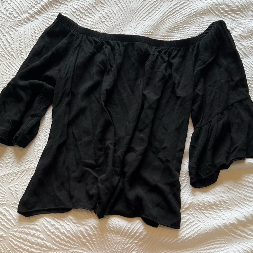 Cropped Off the Shoulder Top